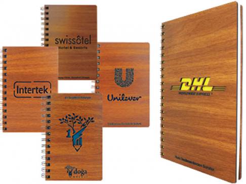 Wooden Cover Notebook (small size)