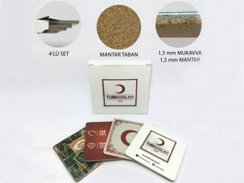 Mantar Bardak Altlığı (4lü set)