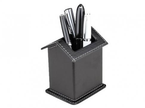 Leather House Pen Holder