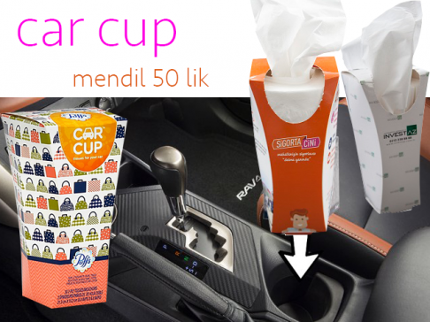 Car Cup Kutu mendil 40lık