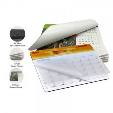12 Pages Mouse Pad with Calendar