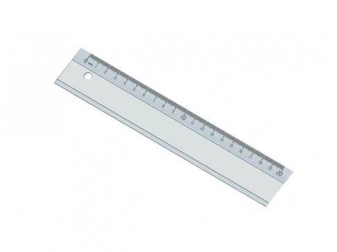 plastic ruler (20 cm)
