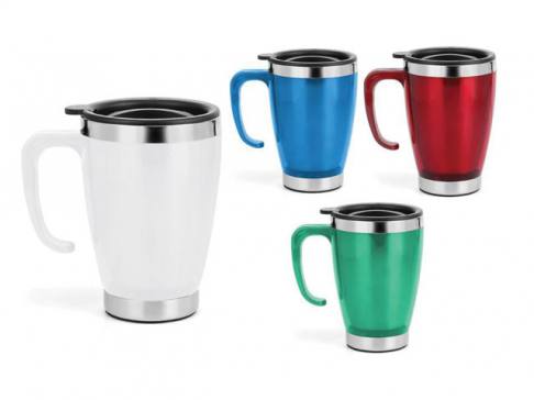 Colored Handle Thermos Cup (400 ml)