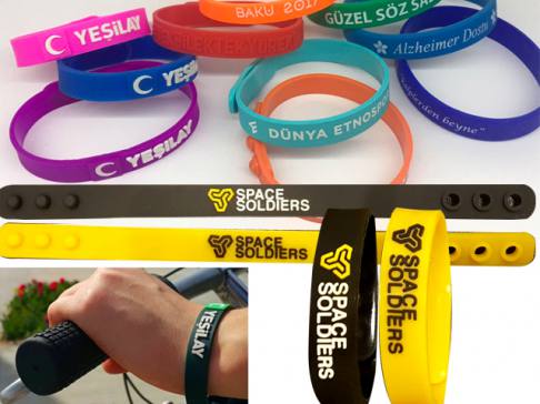Silicone Wristband with Snap